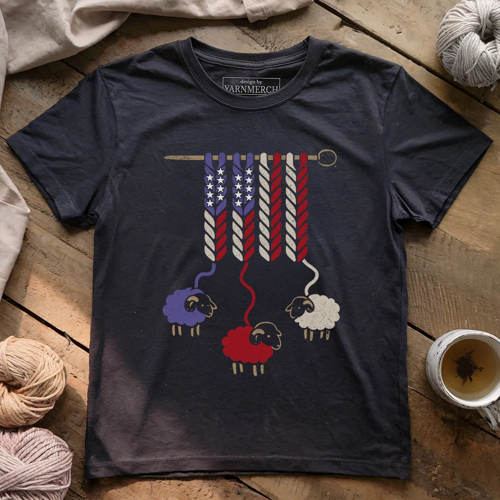 AmericaWoolT shirt darkgreyheather