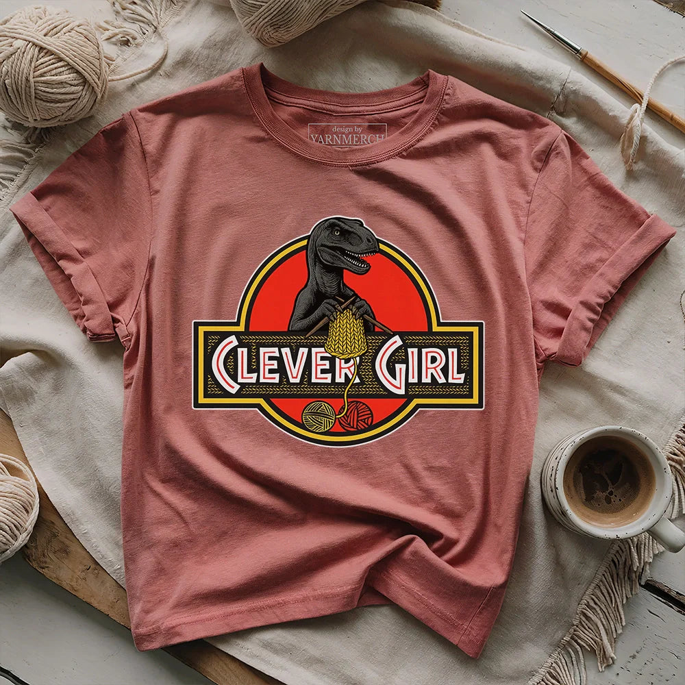 Clever_Girl_T shirt_ _heather_mauve