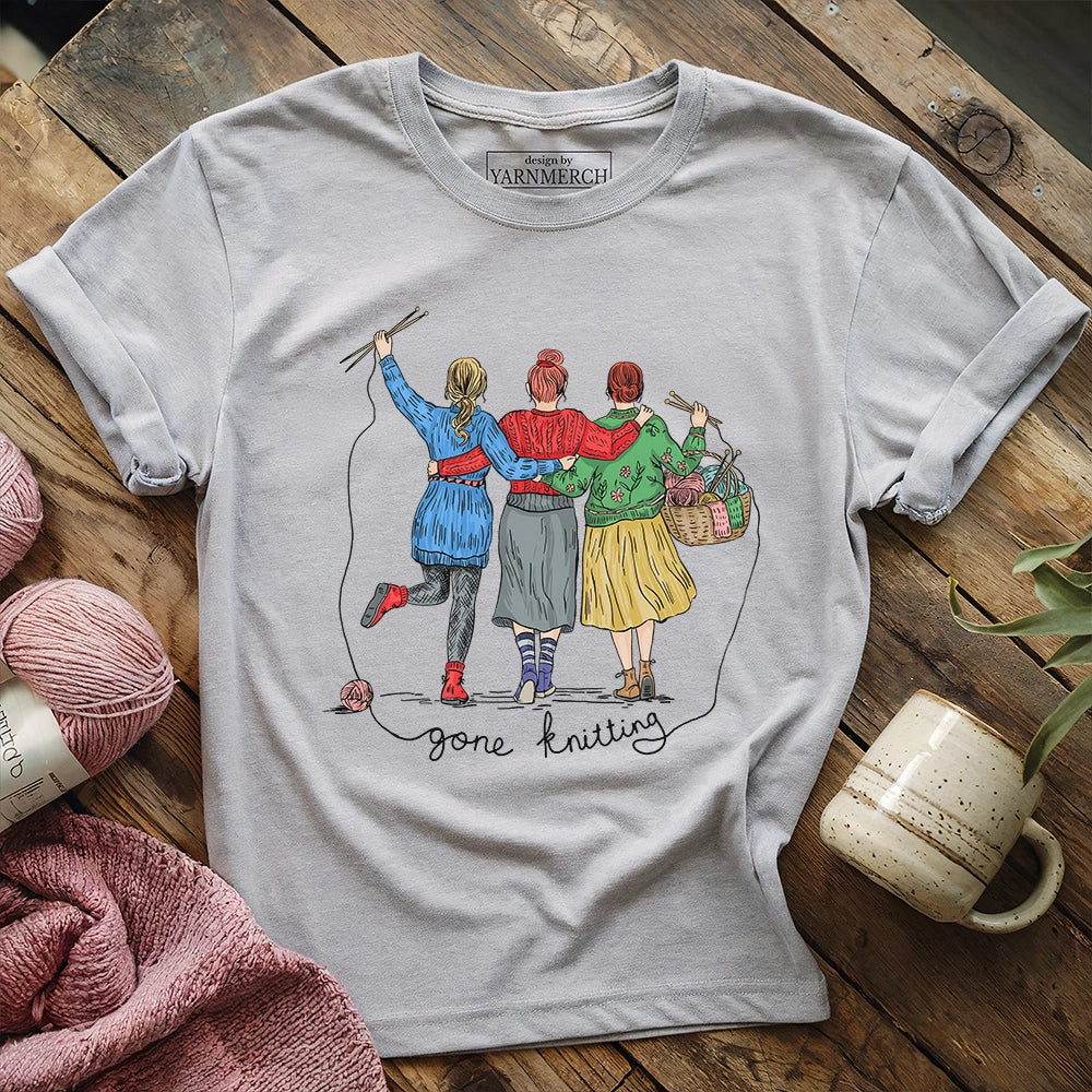 GirlsGoneKnittingT shirt athleticheather