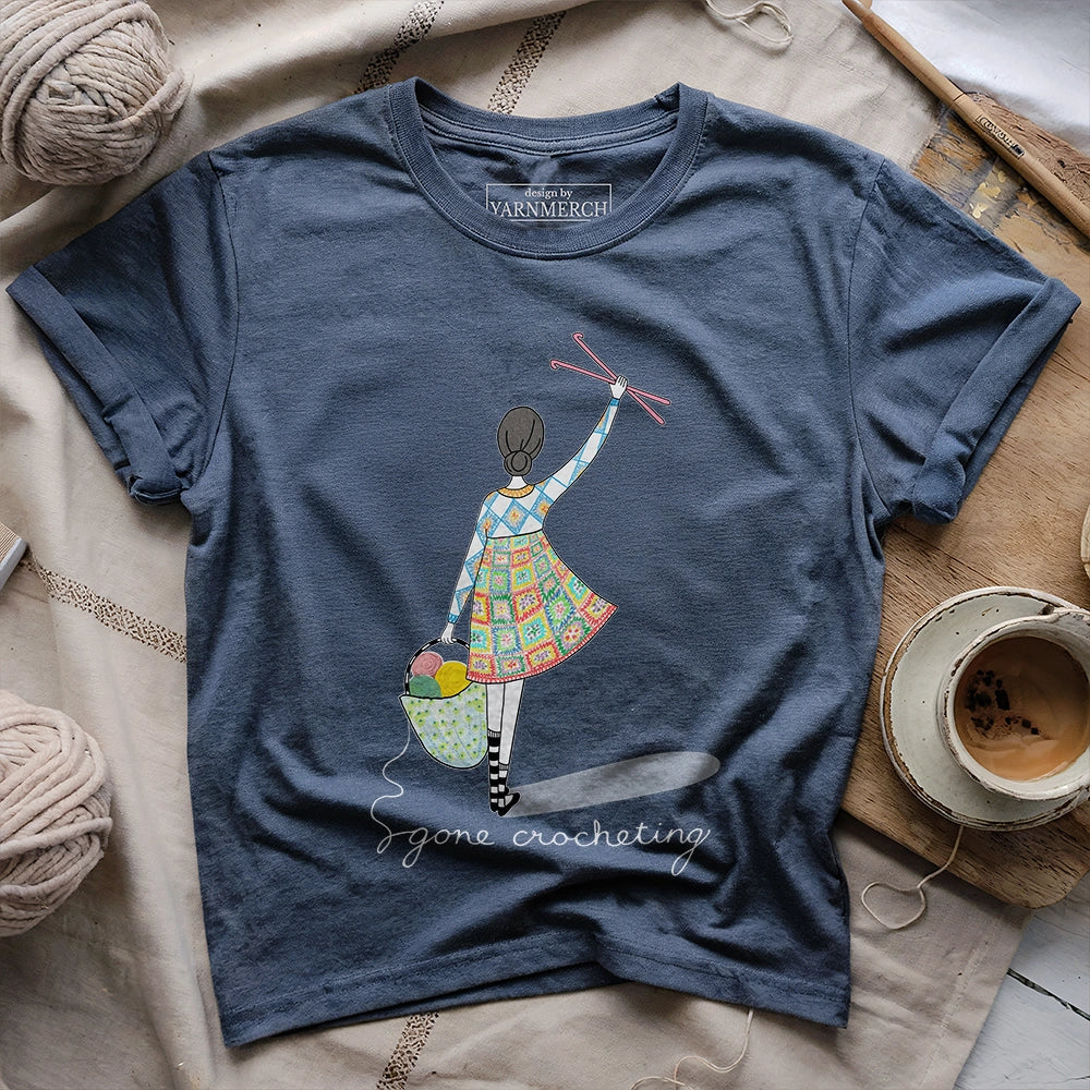 GoneCrochetingT shirt heathernavy