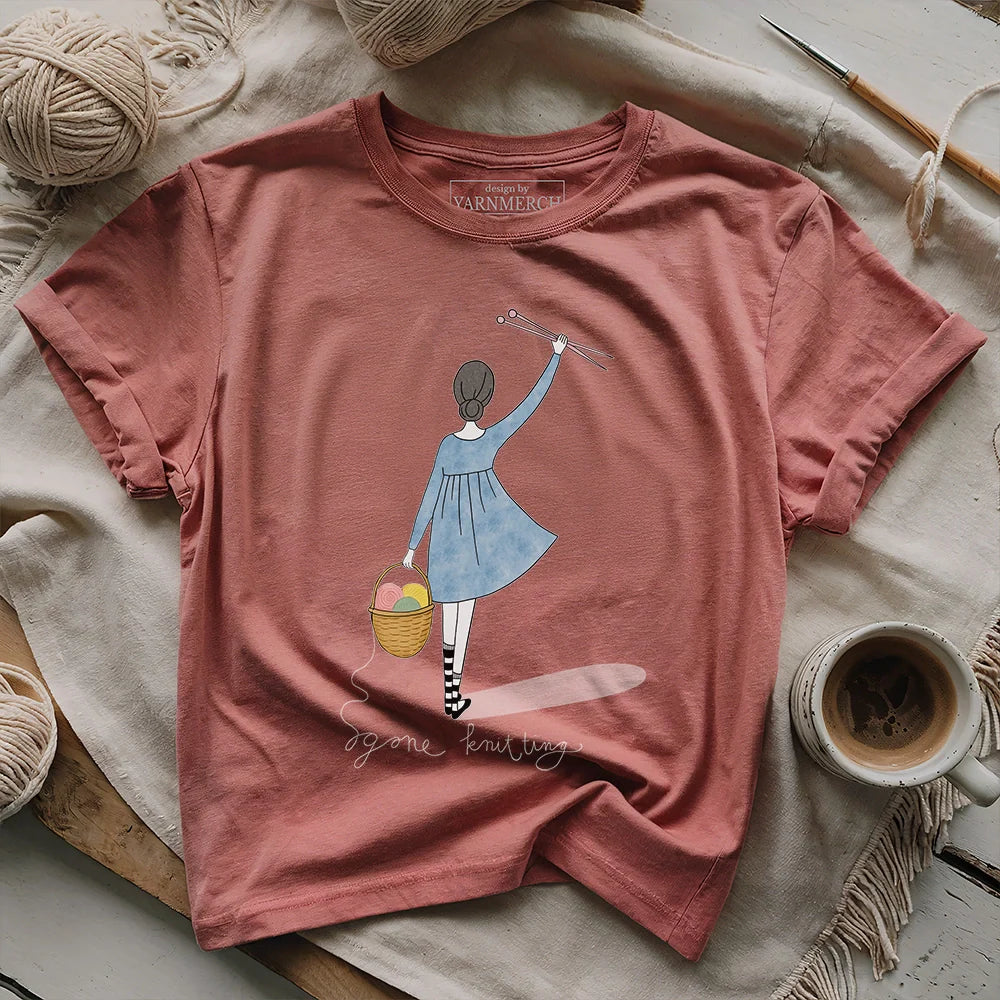 GoneKnittingT shirt heatermauve