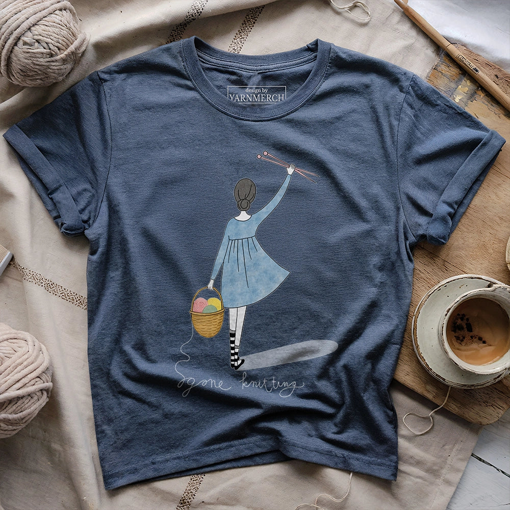 GoneKnittingT shirt heathernavy_baa531ac 6f66 4e2a baaa e46042fbdc90