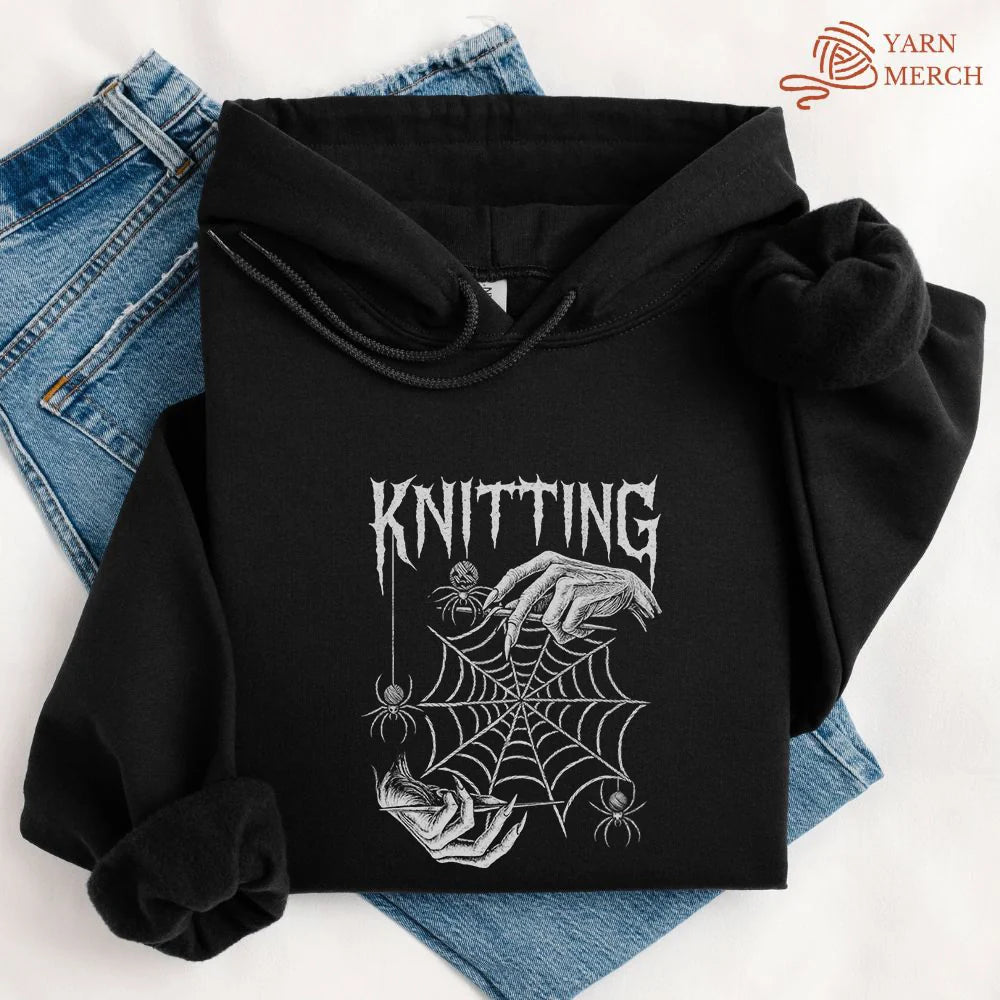 GothicKnitterHoodie black