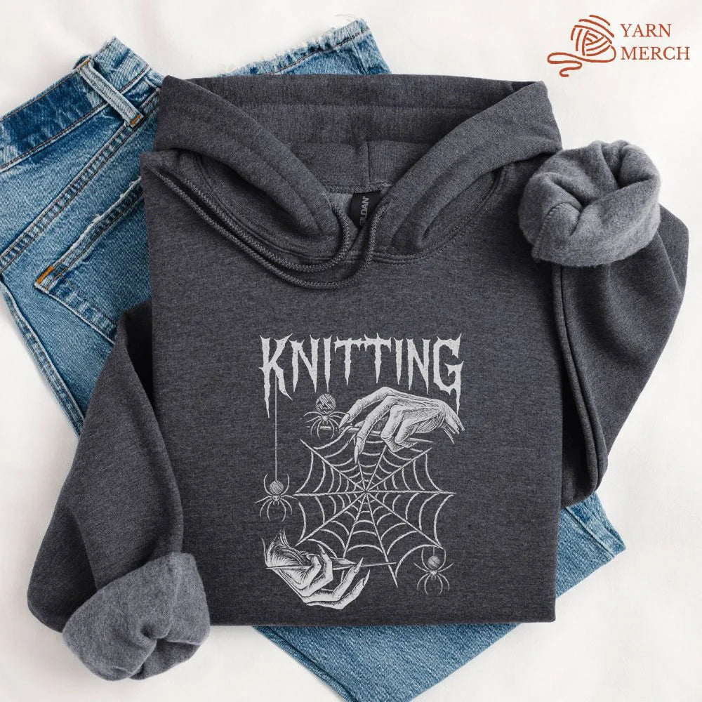 GothicKnitterHoodie darkheather