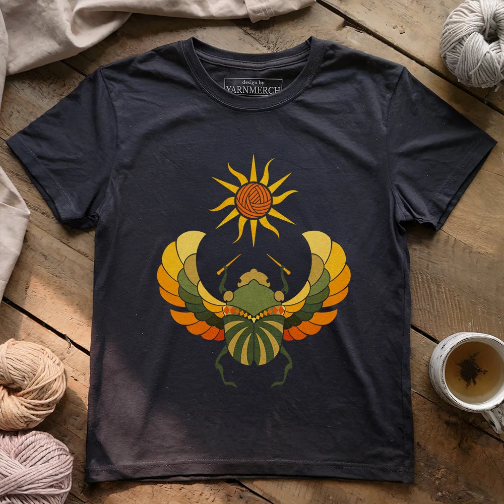 KnittingBeetleT shirt darkgreyheather