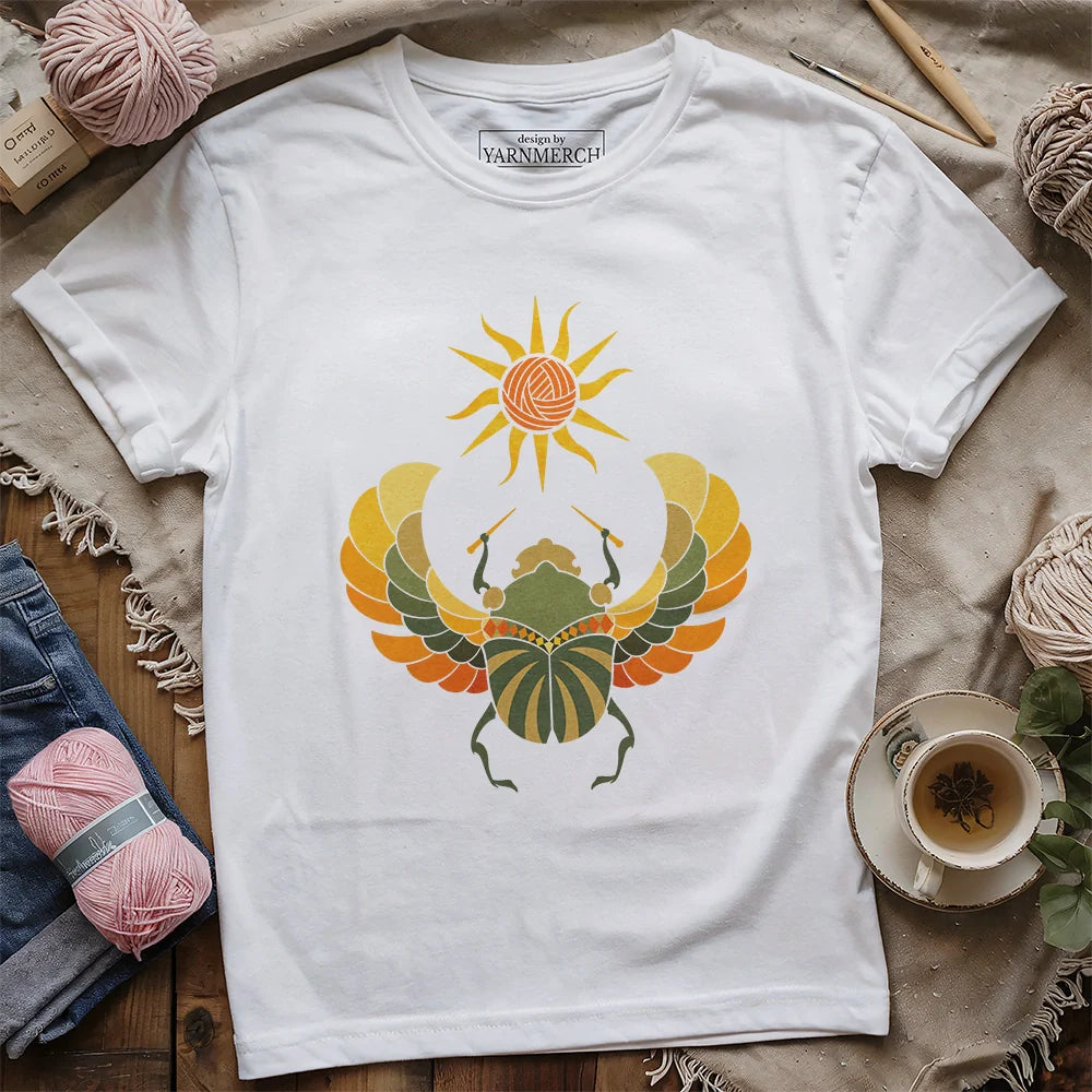 KnittingBeetleT shirt white