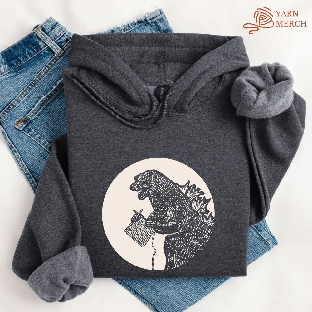 KnitzillaHoodie darkheather
