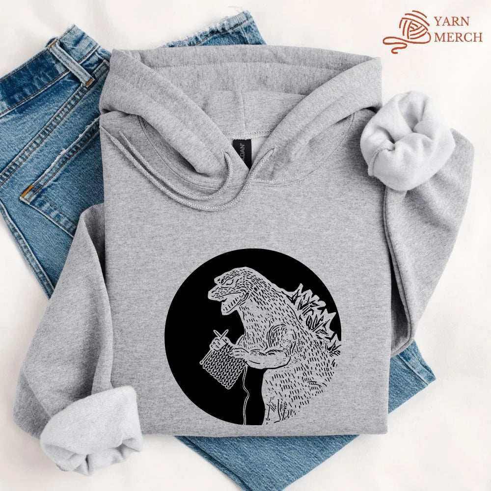 KnitzillaHoodie sportgrey