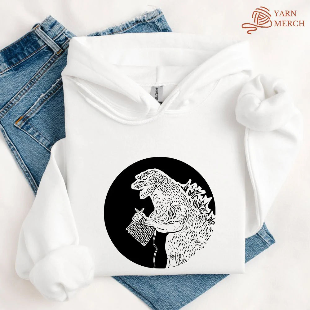 KnitzillaHoodie white