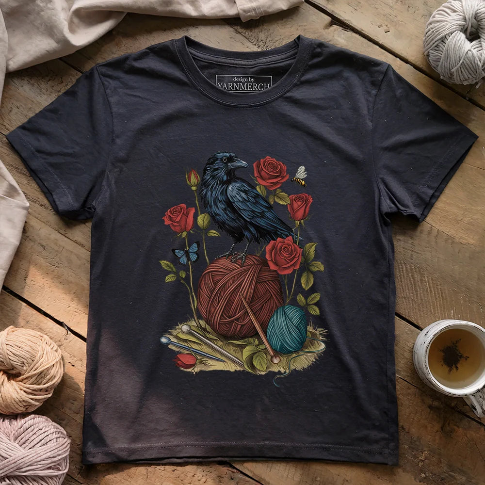 Raven_RoseThreadsT shirt darkgreyheather