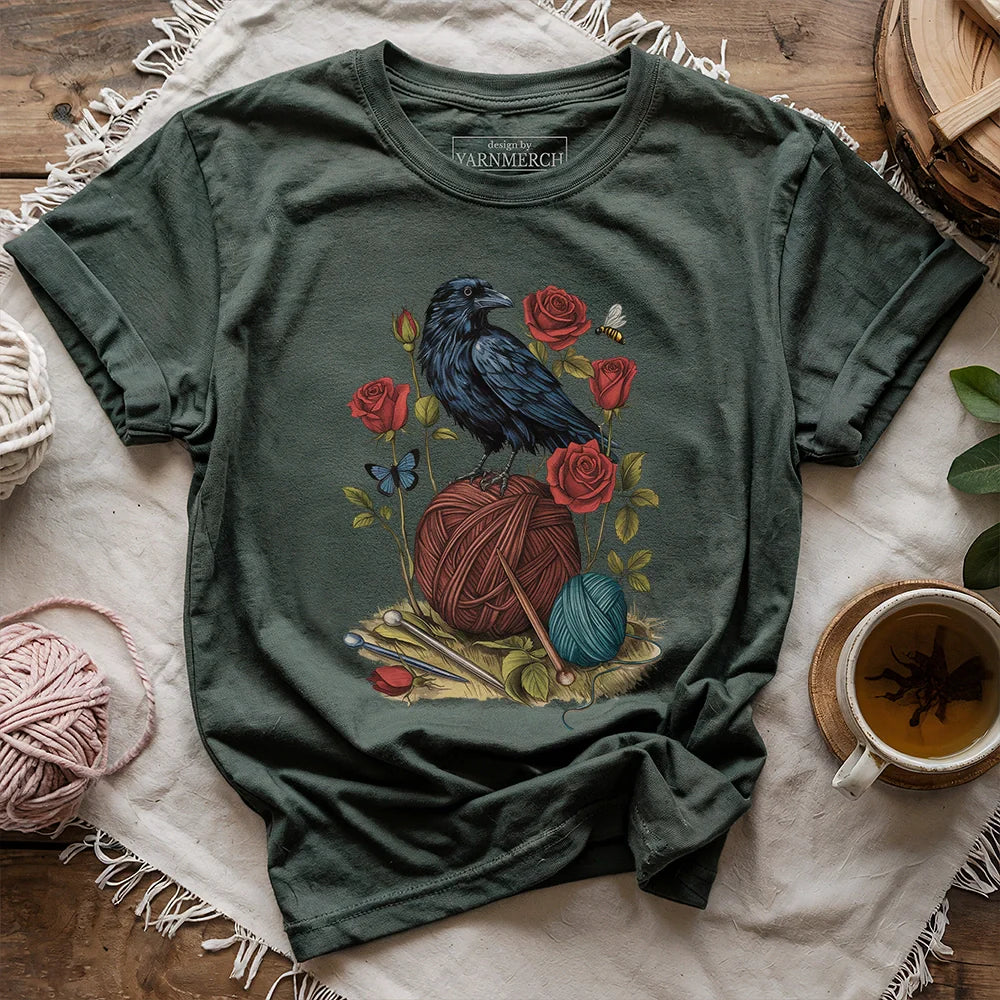 Raven_RoseThreadsT shirt forest