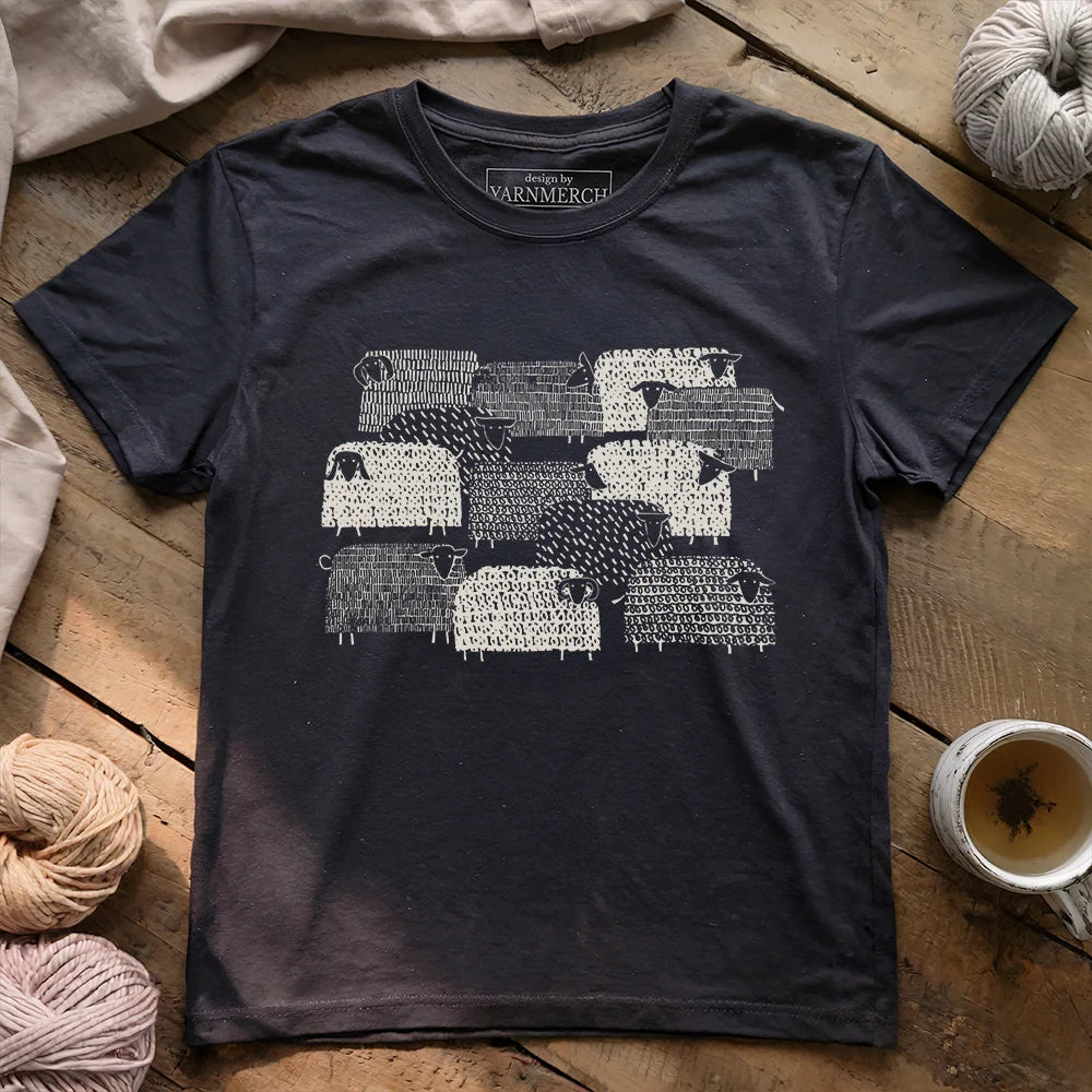 SheepHappensT shirt darkgreyheather
