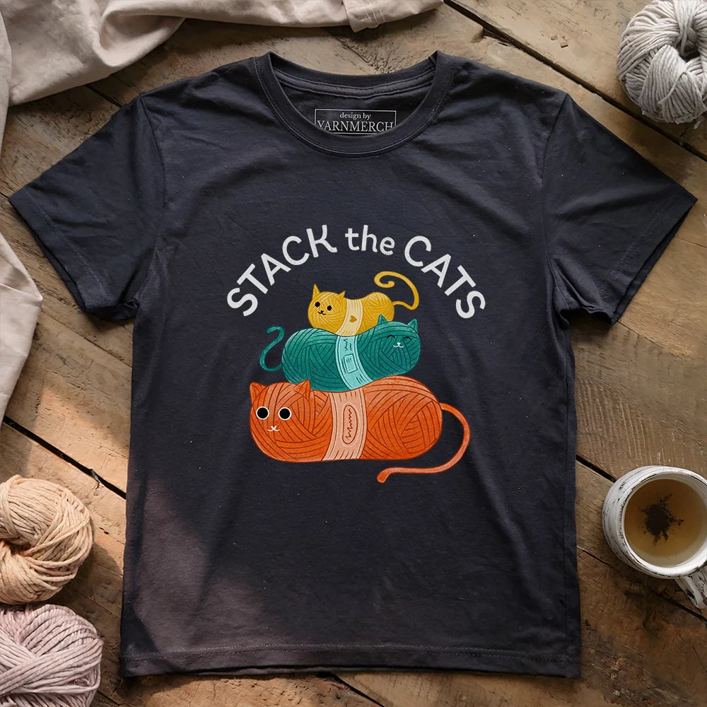 StackTheCatsT shirt darkgreyheather