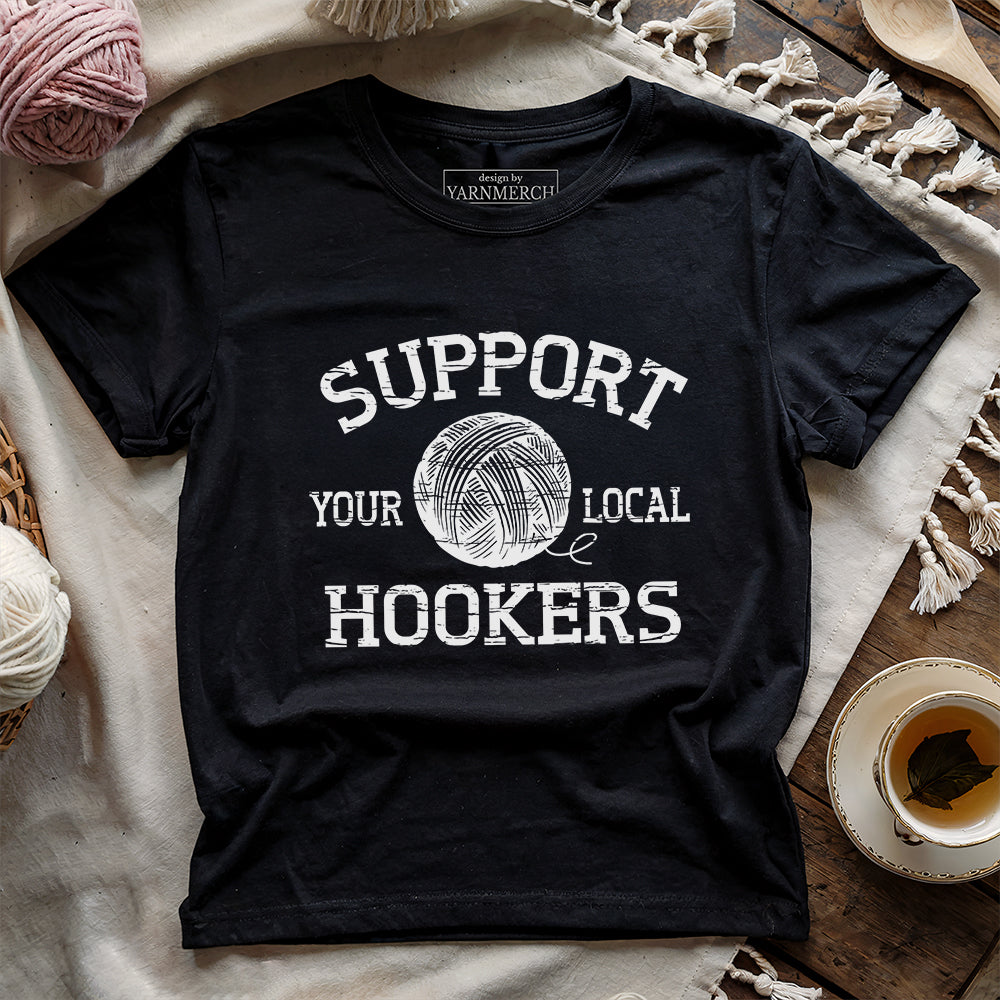 SupportLocalHookersT shirt Black