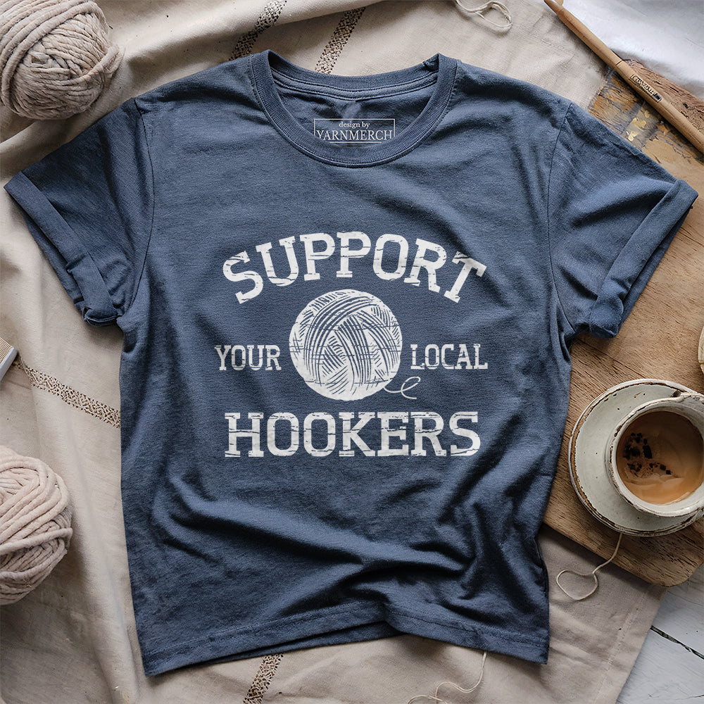 SupportLocalHookersT shirt HeatherNavy