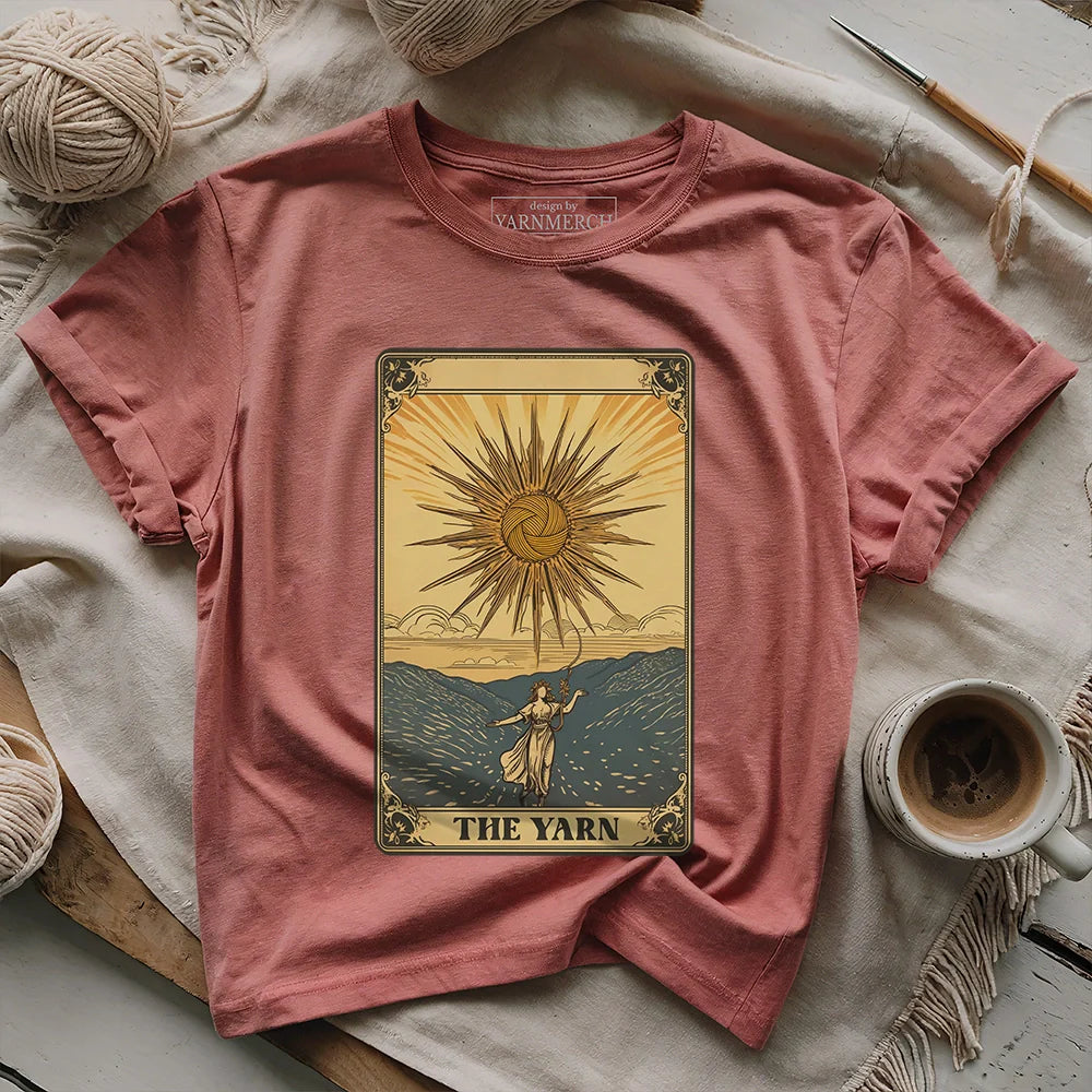 TheYarnT shirt heathermauve