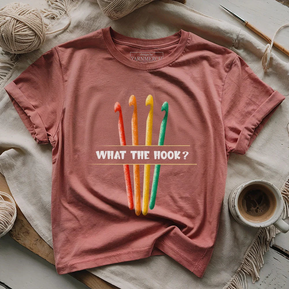 WhatthehookT shirt heathermauve