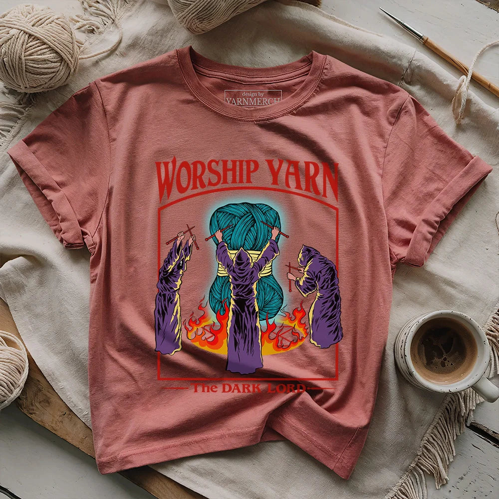 WorshipYarnT shirt heathermauve