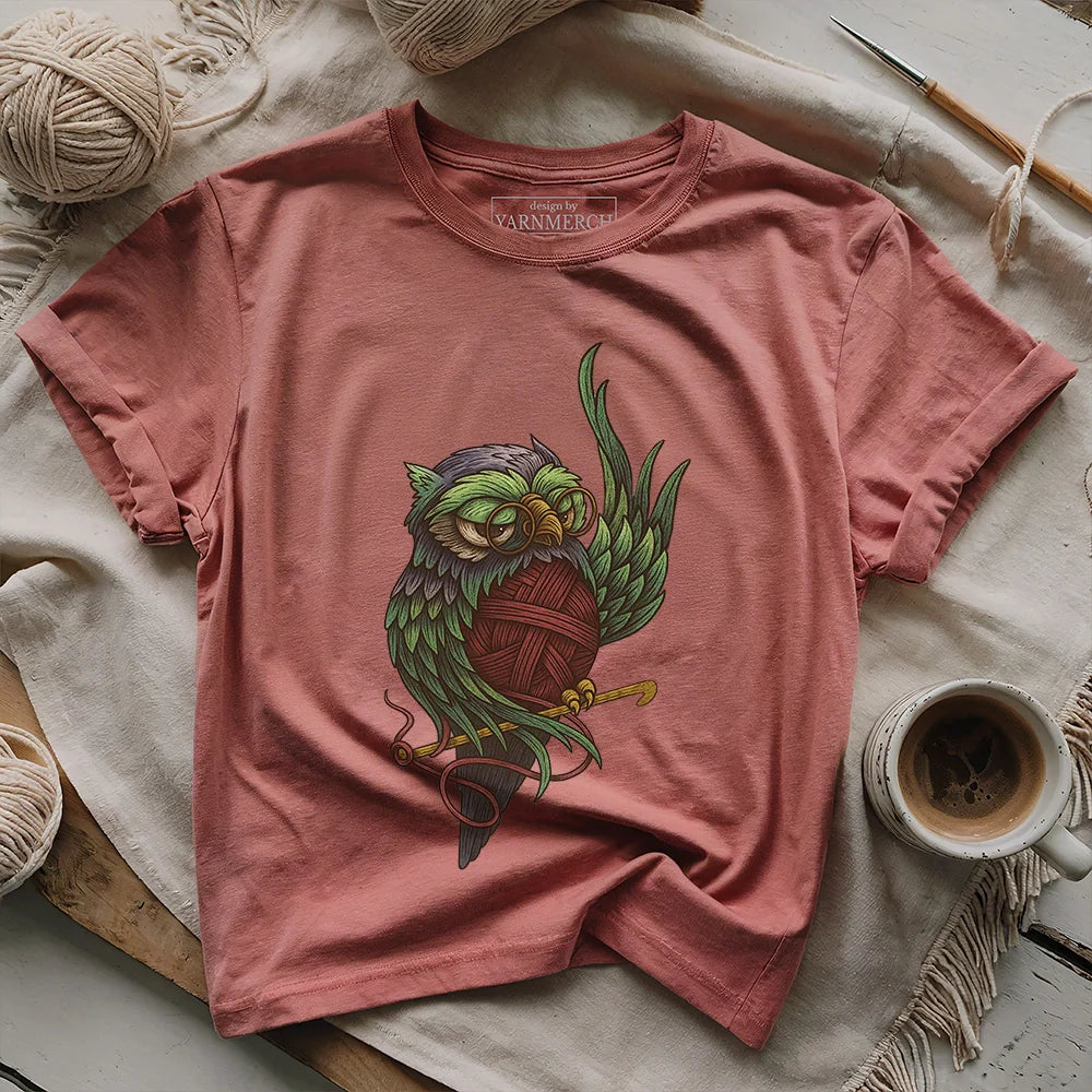 YarnOwlT shirt heathermauve