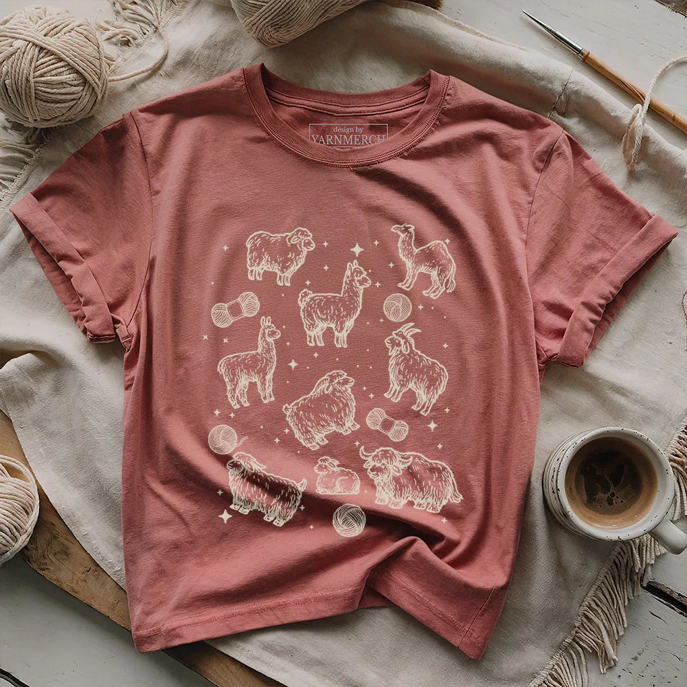 YarnimalsT shirt heathermauve