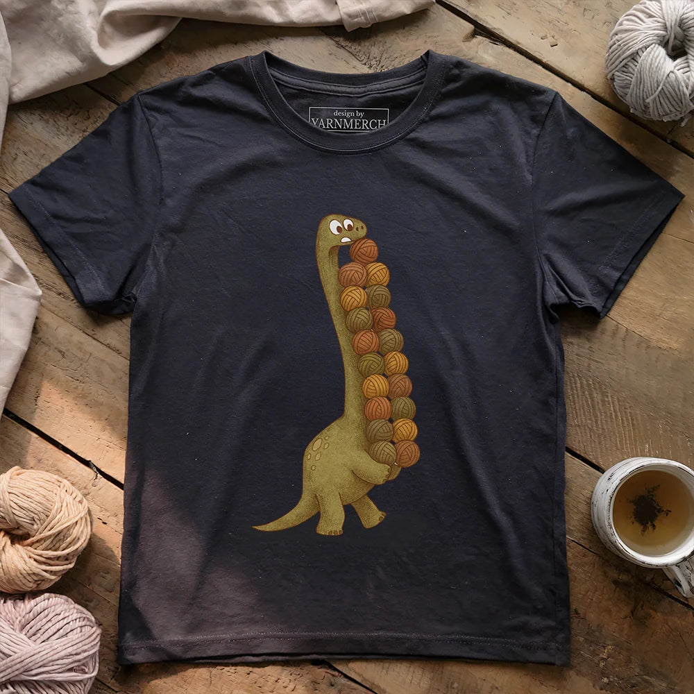 YarnosaurusRexT shirt darkgreyheather