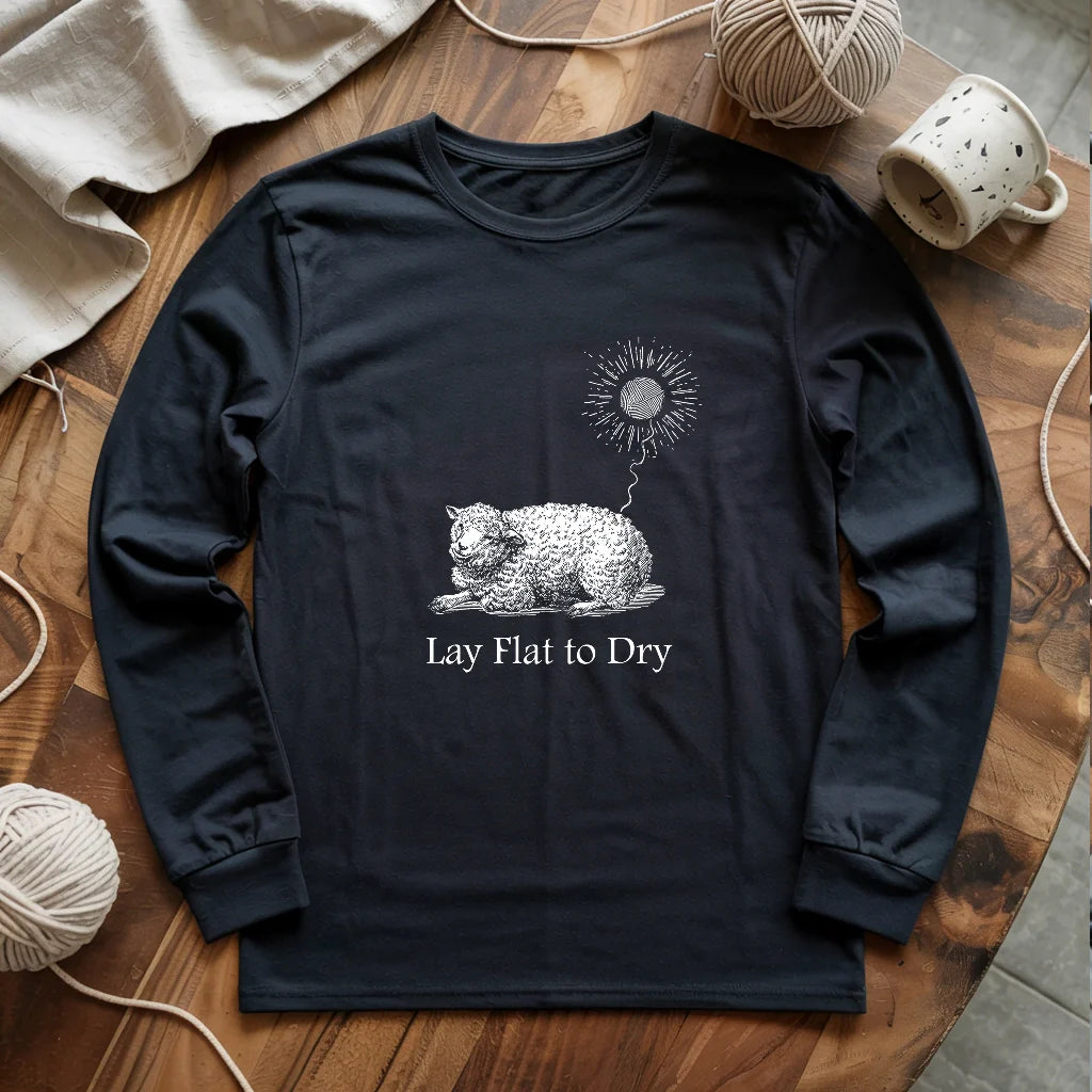 black LayFlatLongSleeveT shirt