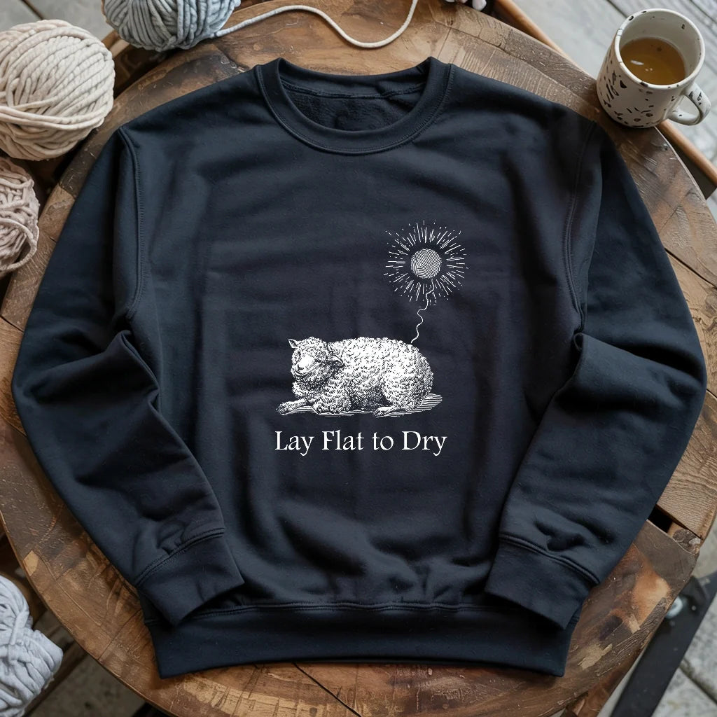 black LayFlatSweatshirt