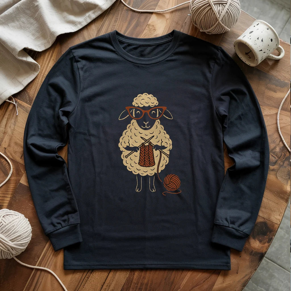 black_ Knit_Happens_Long_Sleeve_T shirt