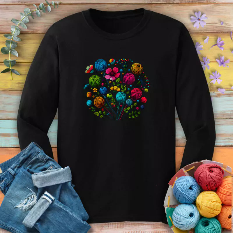 blooming yarn long sleeve black