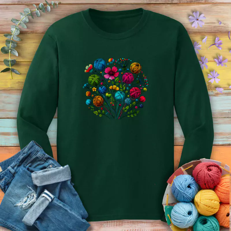 blooming yarn long sleeve forest