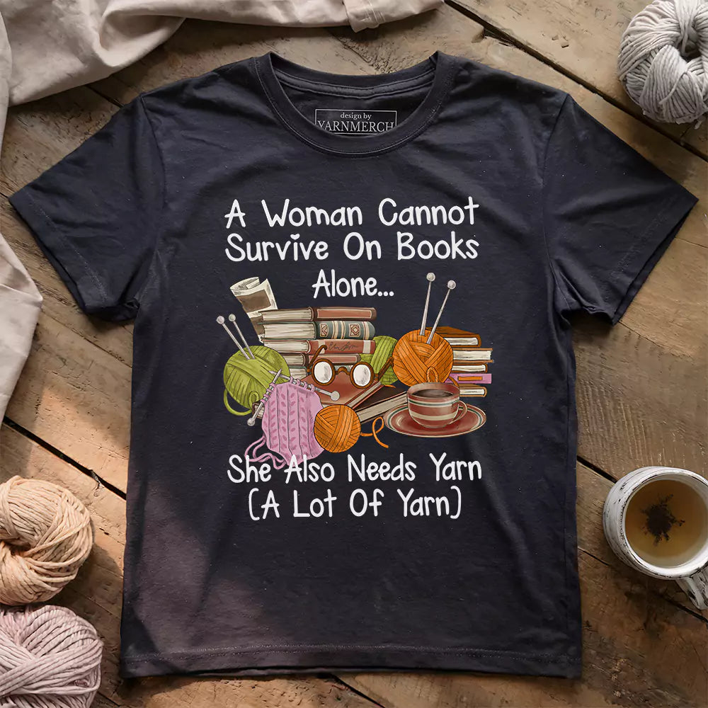 books yarn lover t shirt dark grey heather