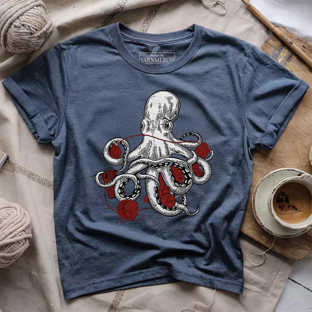 craftopus t shirt heather navy