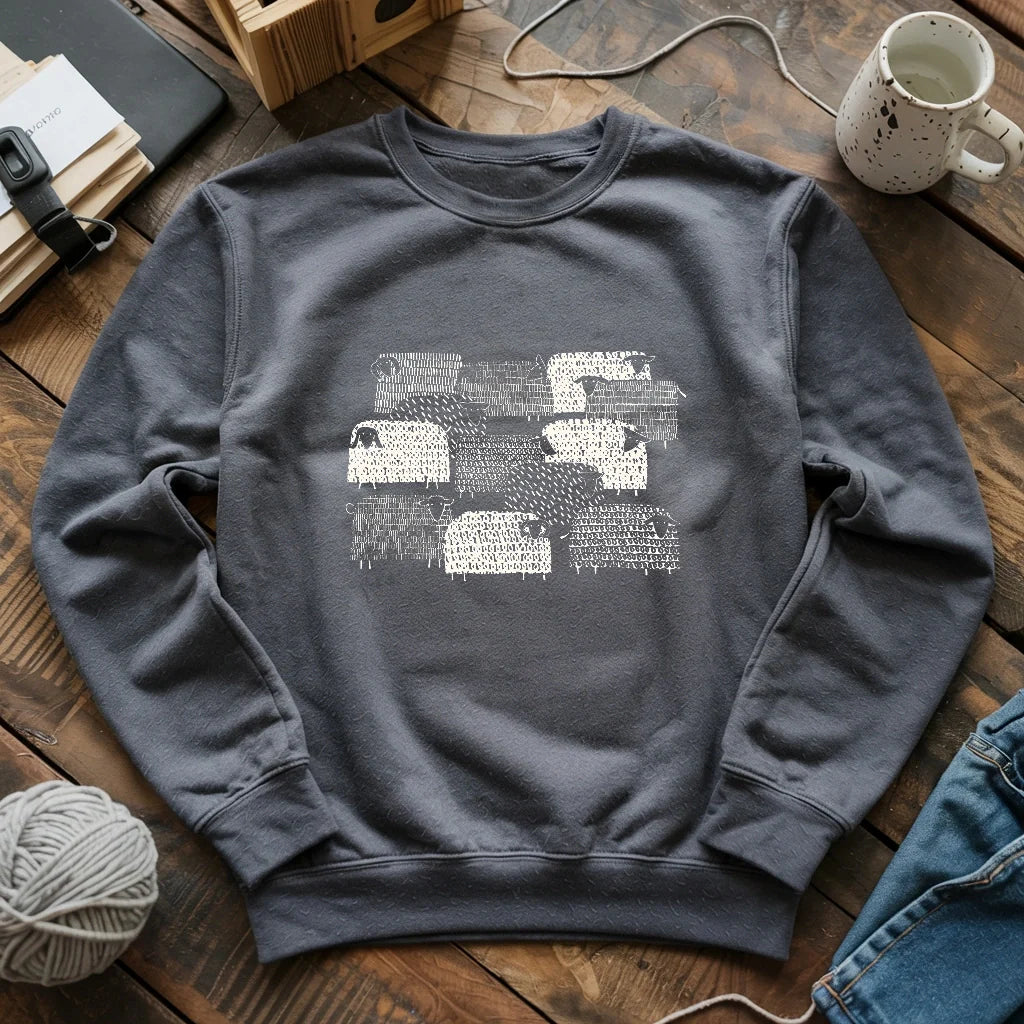 darkheather SheepHappensSweatshirt