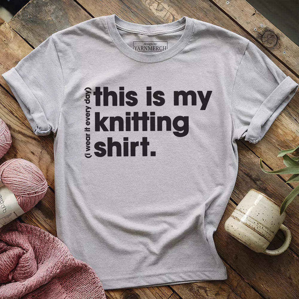 everyday knitting t shirt athletic heather
