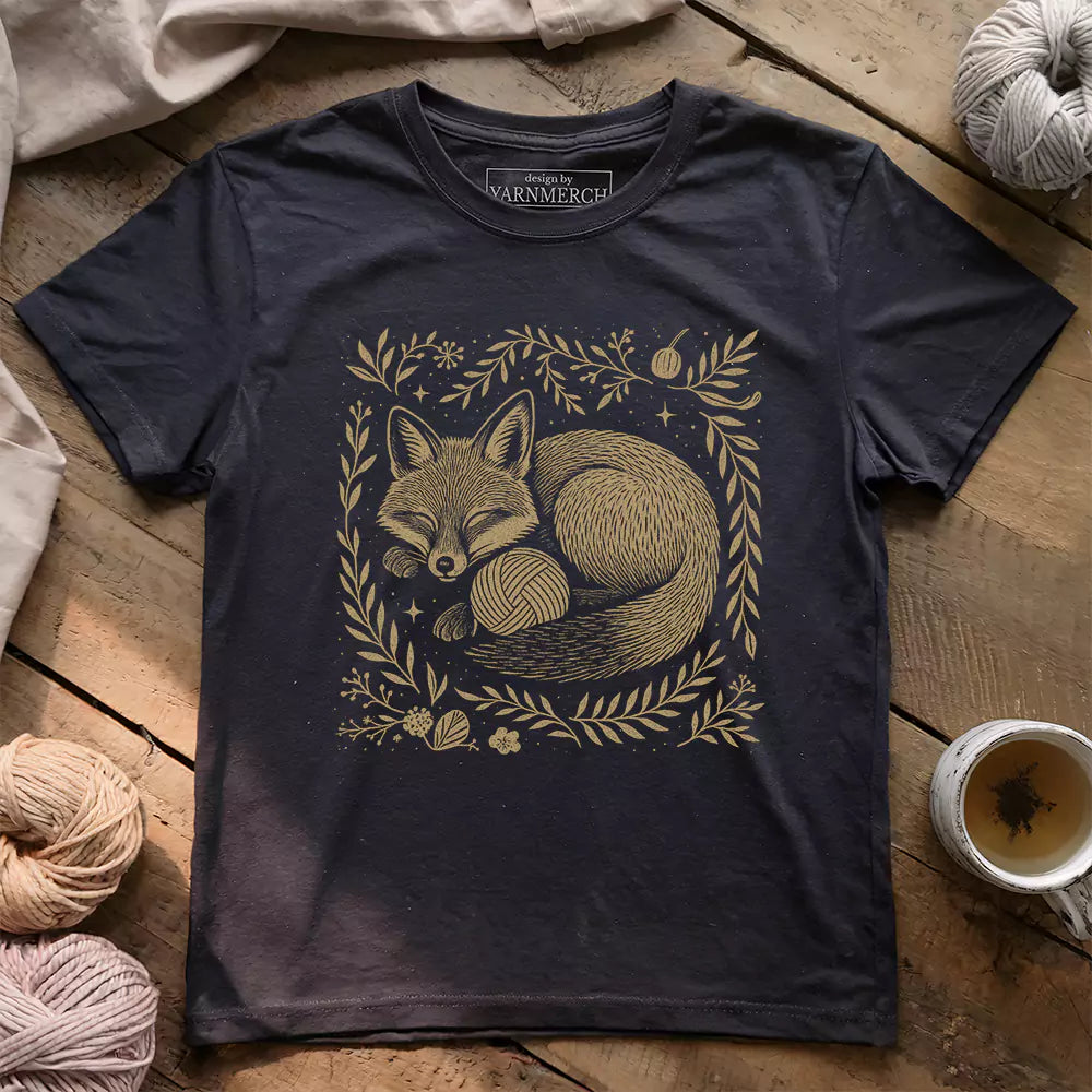 fox yarn t shirt dark grey heather