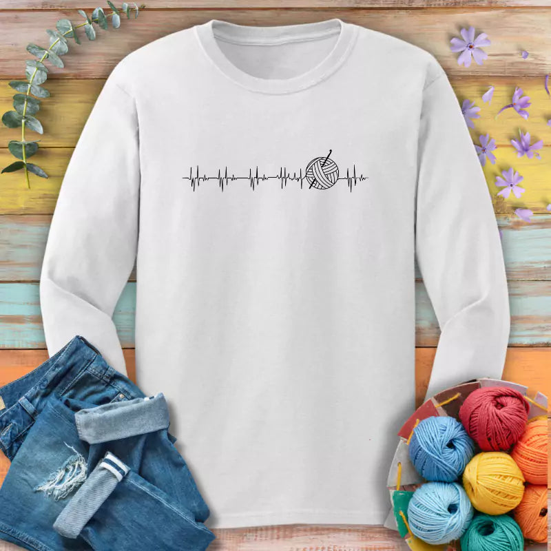heartbeat long sleeve white