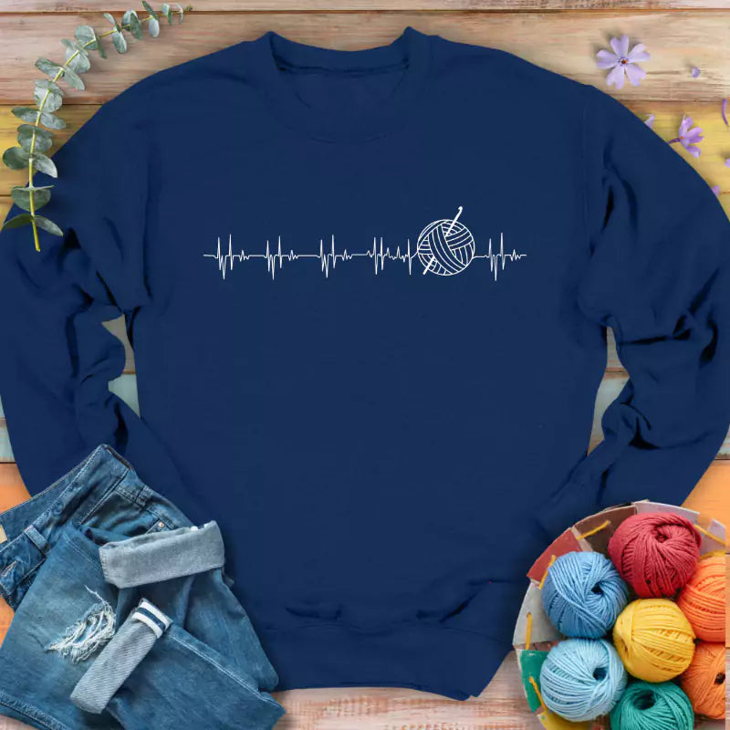heartbeat sweatshirt navy
