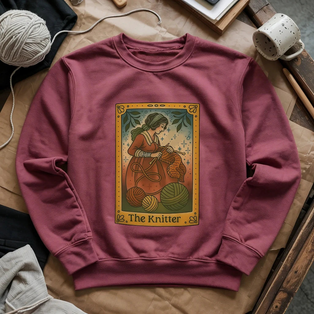 maroon KnitWitchSweatshirt