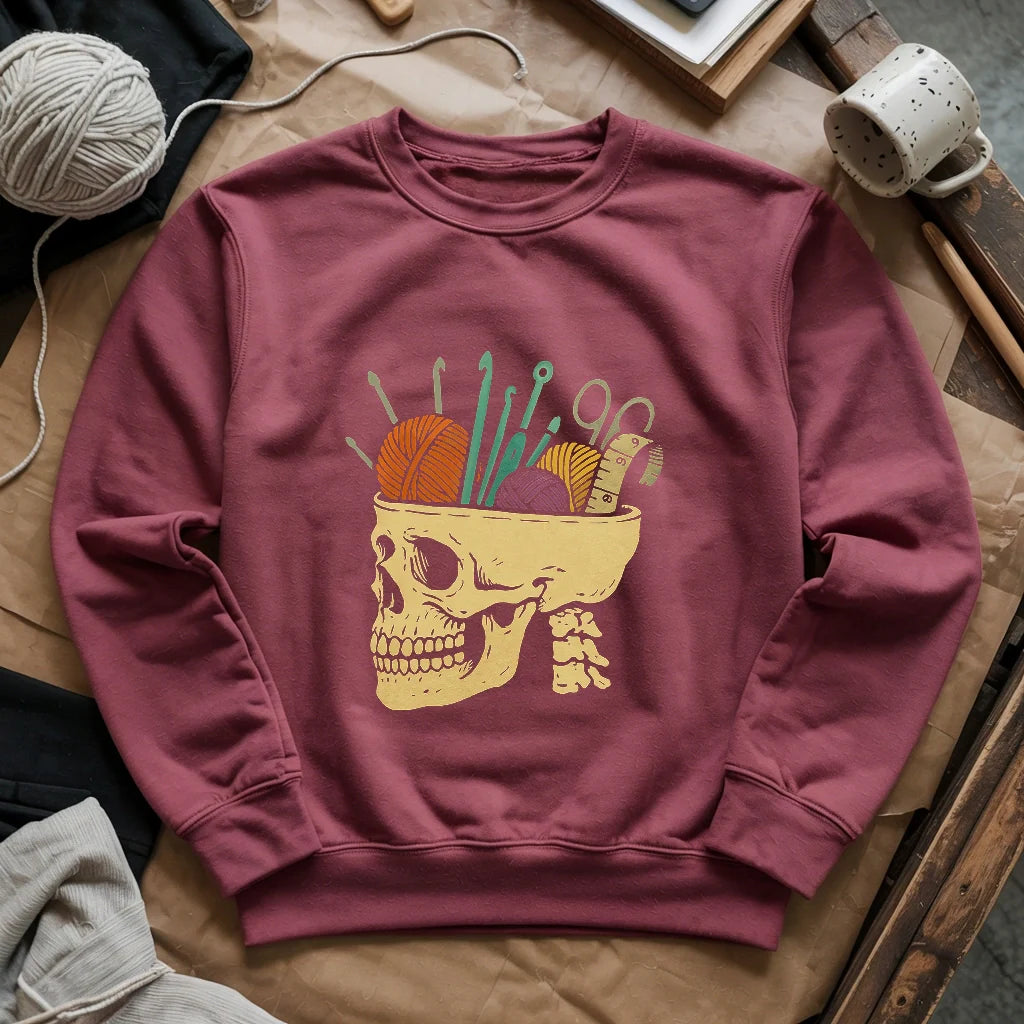 maroon MurderYarnSweatshirt