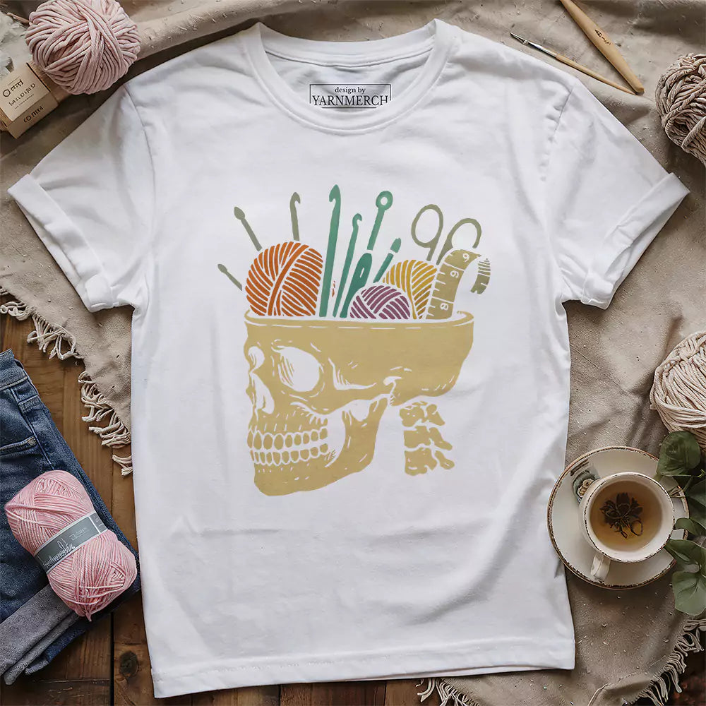 murder yarn t shirt white