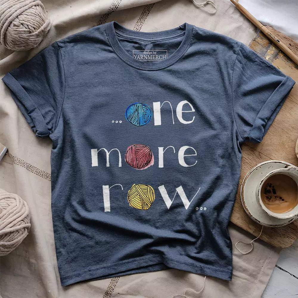 one more row t shirt heather navy