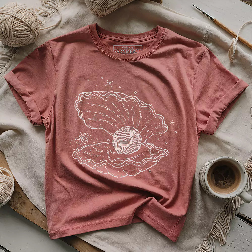 pearl purl t shirt heather mauve