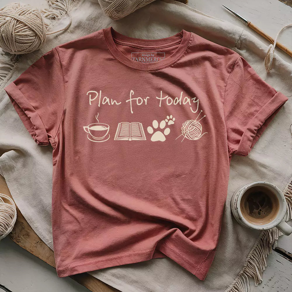 plan for today t shirt heather mauve
