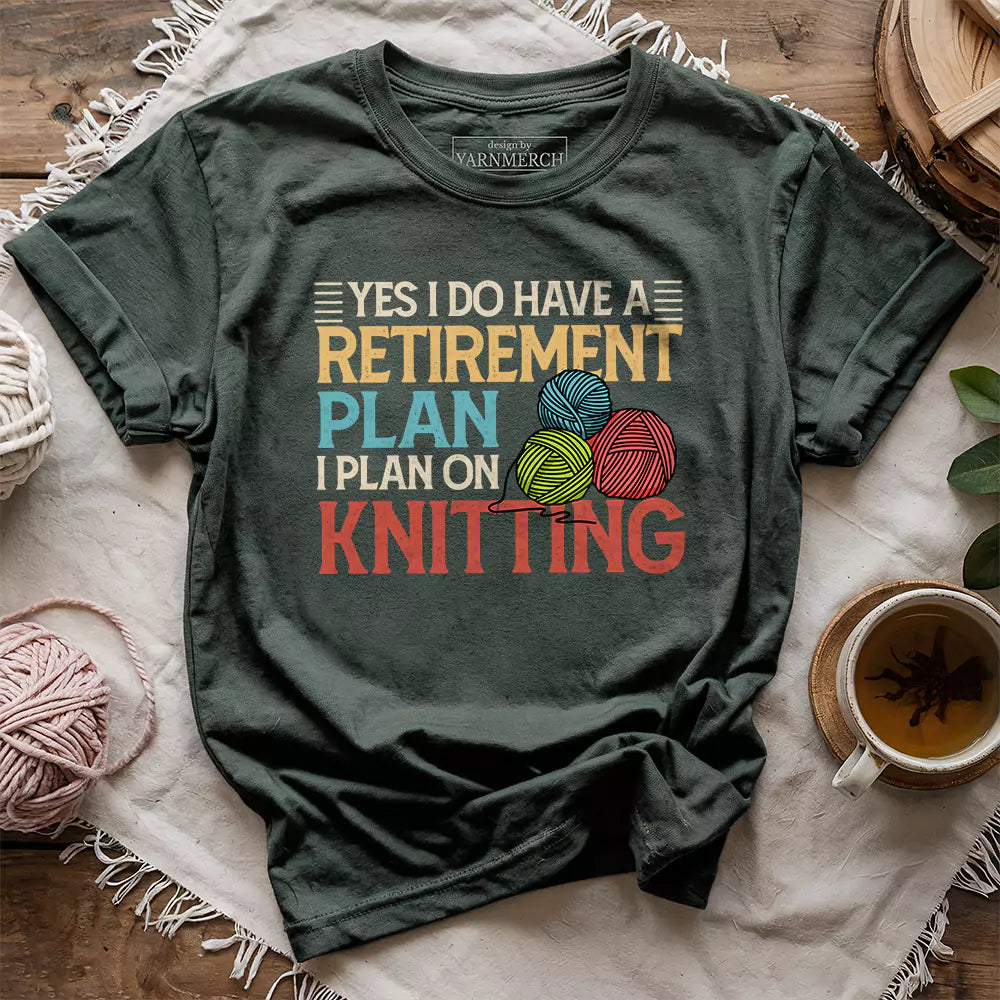 retirement plan t shirt forest