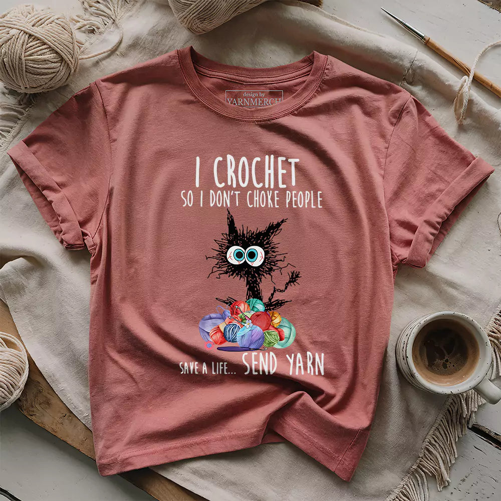 send yarn t shirt heather mauve