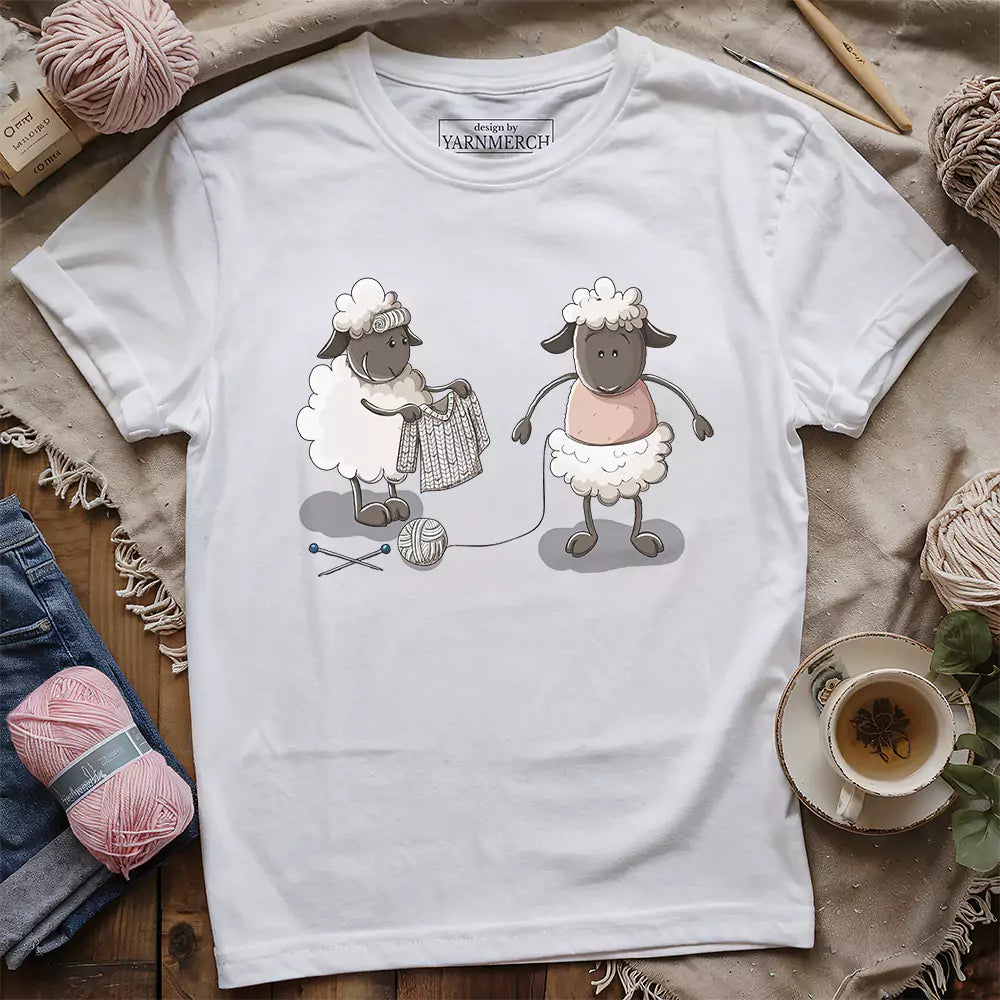 ship knitter t shirt white