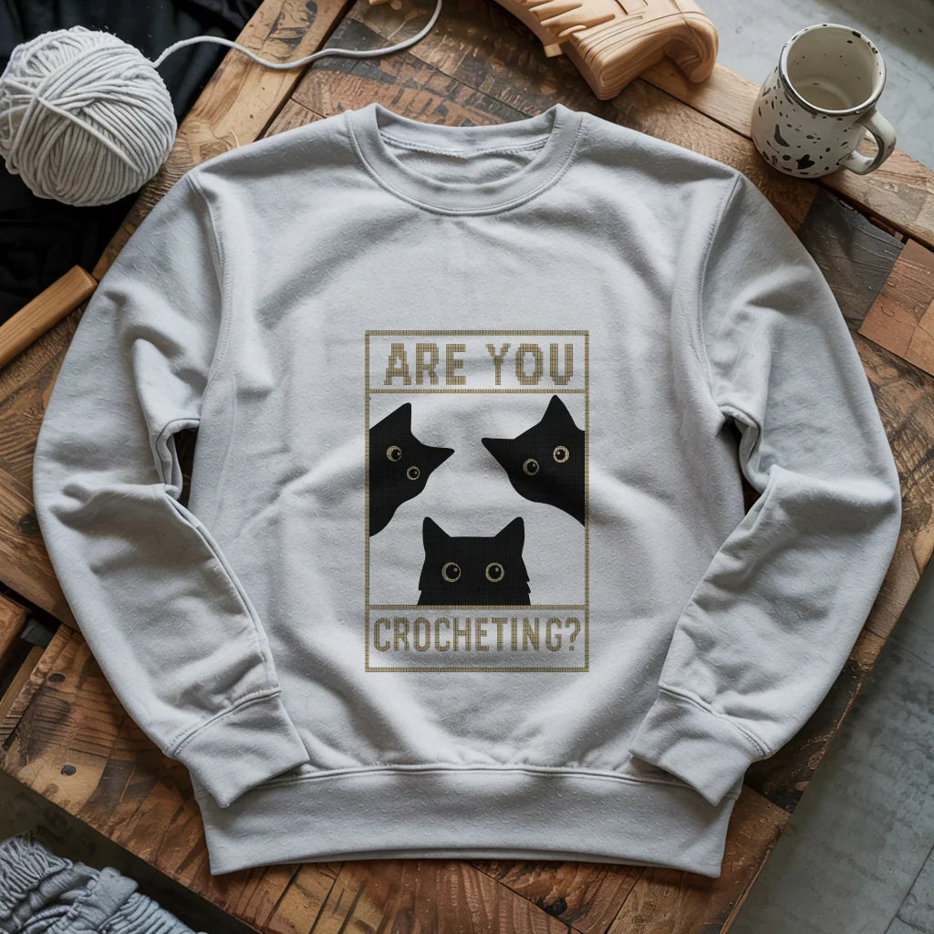 sportgrey AreUCrochetingSweatshirt