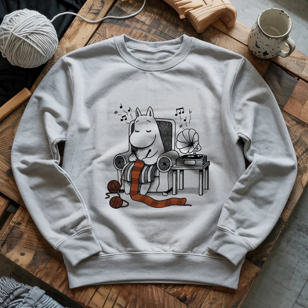sportgrey TheGentleHippoKnitterSweatshirt