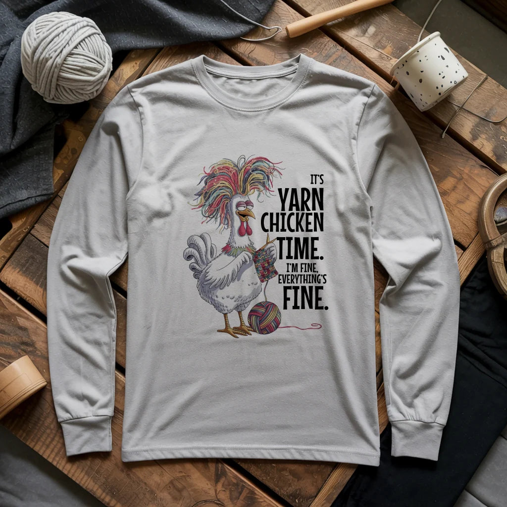 sportgrey YarnChickenTimeLongSleeveT shirt