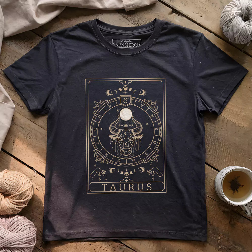 taurus yarn tarot t shirt dark grey heather